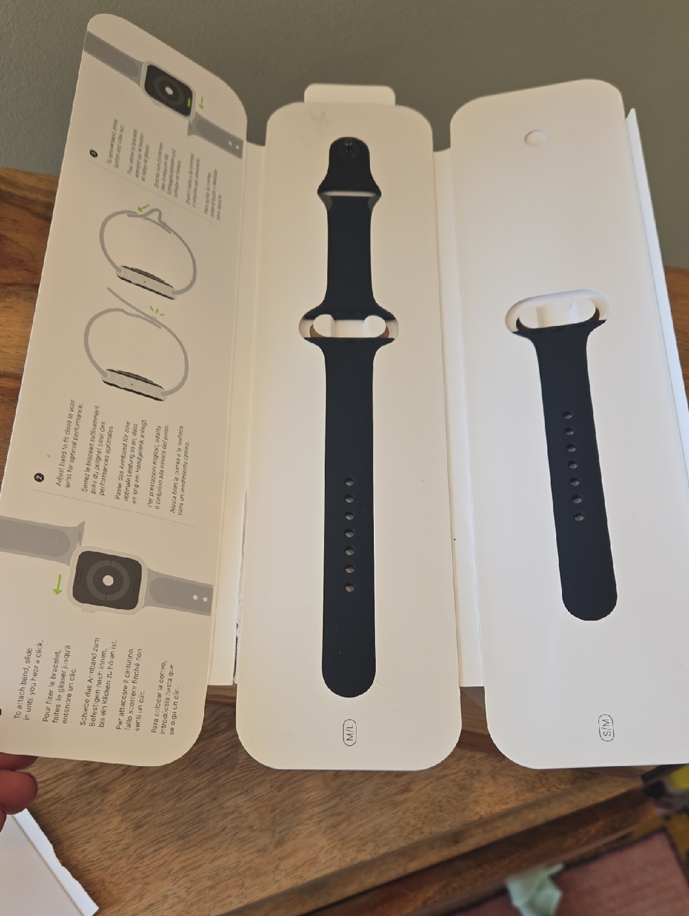 Apple Watch Series 3 GPS 38 mm Black Band M/L and S/M NEVER USED